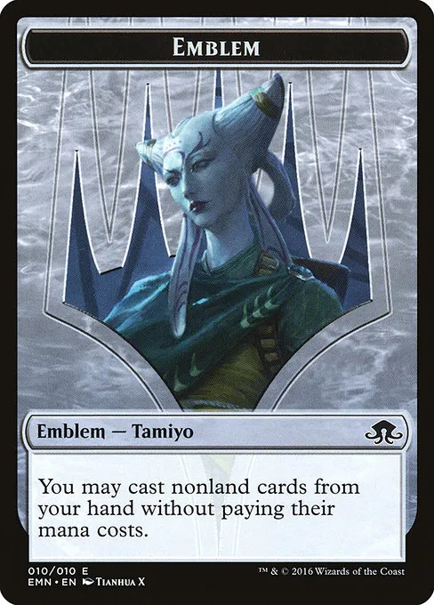 Tamiyo, Field Researcher Emblem · Eldritch Moon Tokens 10/11