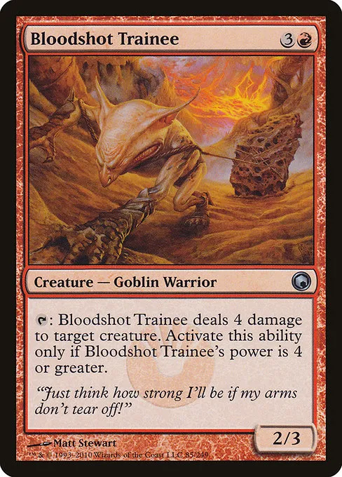 Bloodshot Trainee · Scars of Mirrodin 85/249