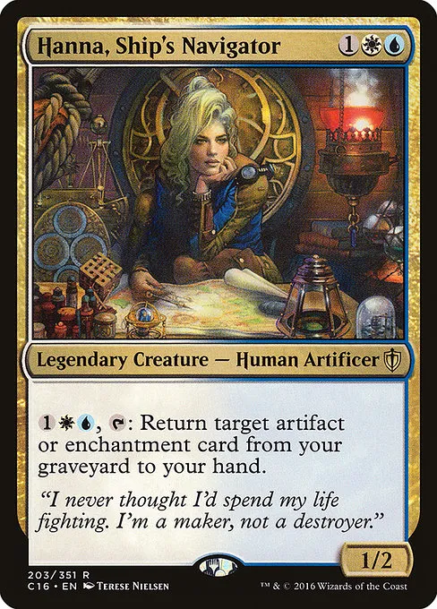 Hanna, Ship's Navigator · Commander 2016 203/351