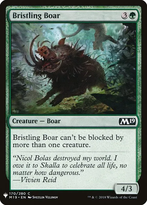 Bristling Boar · The List M19-170/5050