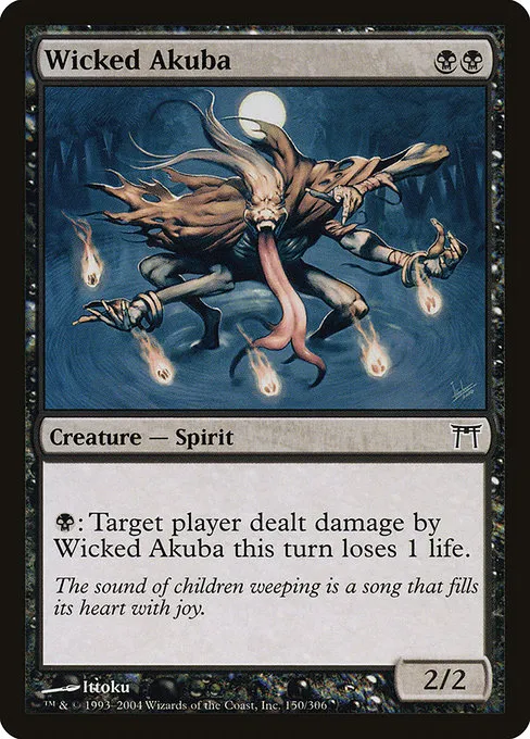 Wicked Akuba · Champions of Kamigawa 150/307