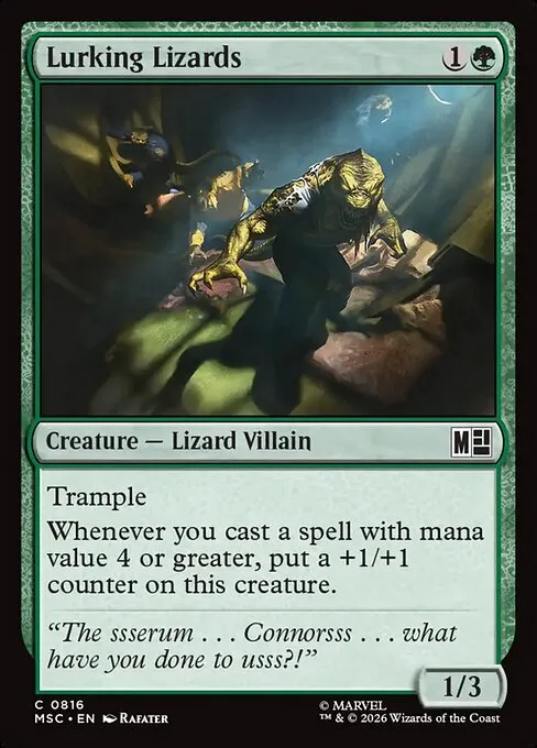 Lurking Lizards · Marvel Super Heroes Commander 816/9