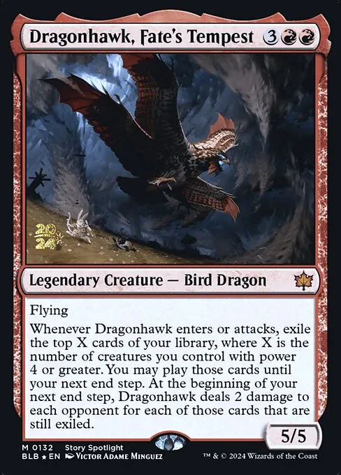 Dragonhawk, Fate's Tempest · Bloomburrow Promos 132s/160