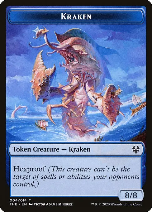 Kraken · Theros Beyond Death Tokens 4/14