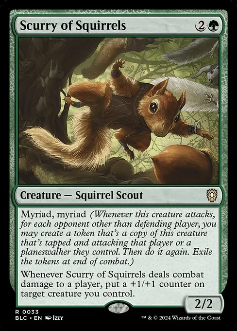 Scurry of Squirrels · Bloomburrow Commander 33/356