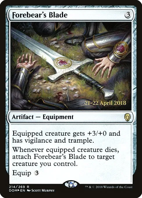 Forebear's Blade · Dominaria Promos 214s/118