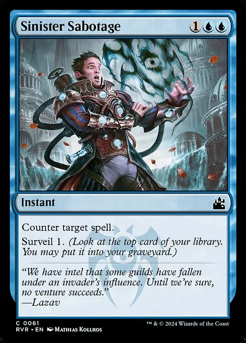 Sinister Sabotage · Ravnica Remastered 61/531