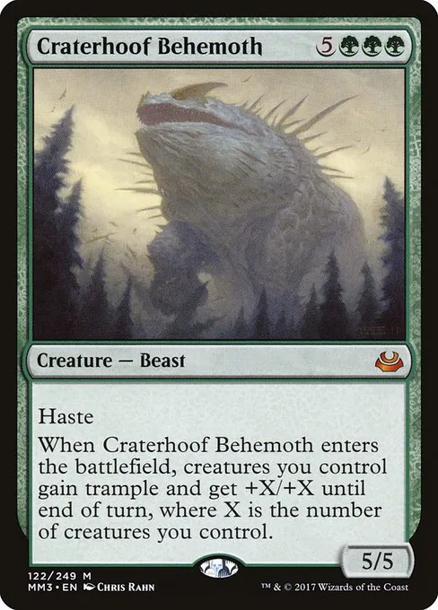 Craterhoof Behemoth · Modern Masters 2017 122/249