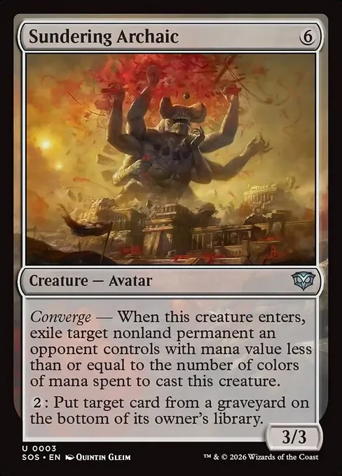 Sundering Archaic · Secrets of Strixhaven 3/368