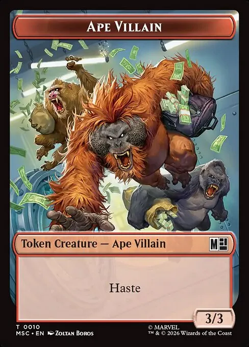 Ape Villain · Marvel Super Heroes Commander Tokens 10/32
