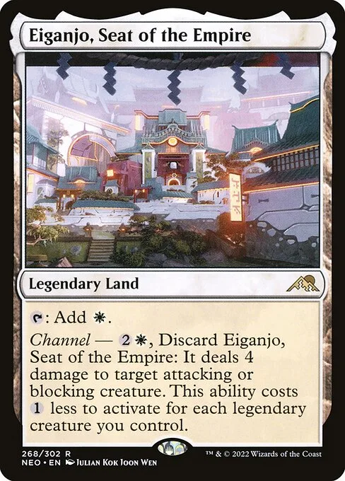 Eiganjo, Seat of the Empire · Kamigawa: Neon Dynasty 268/531