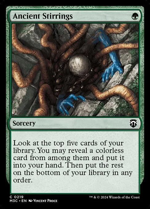 Ancient Stirrings · Modern Horizons 3 Commander 219/398
