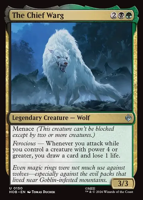 The Chief Warg · The Hobbit 150/39