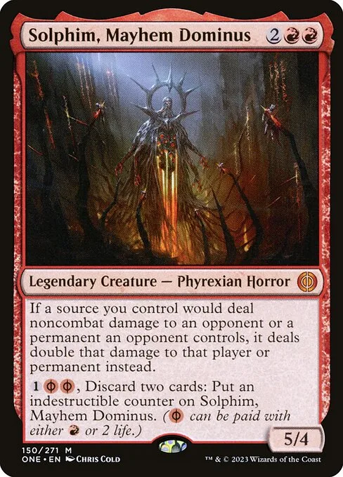Solphim, Mayhem Dominus · Phyrexia: All Will Be One 150/479