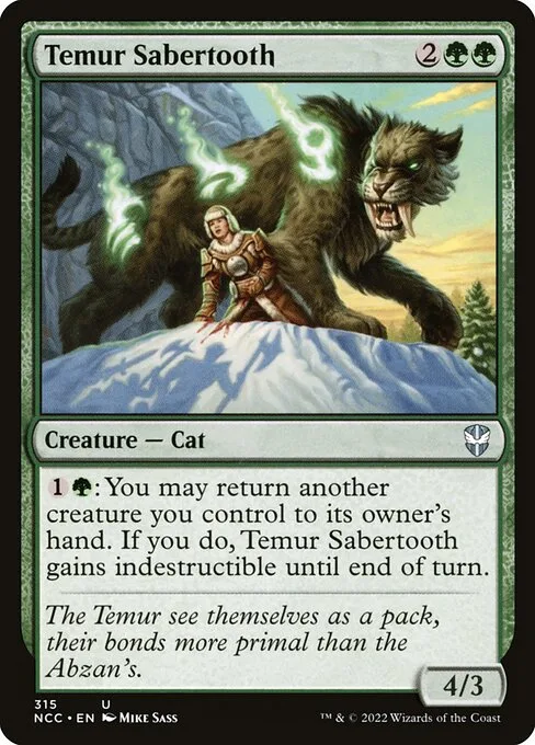 Temur Sabertooth · New Capenna Commander 315/447