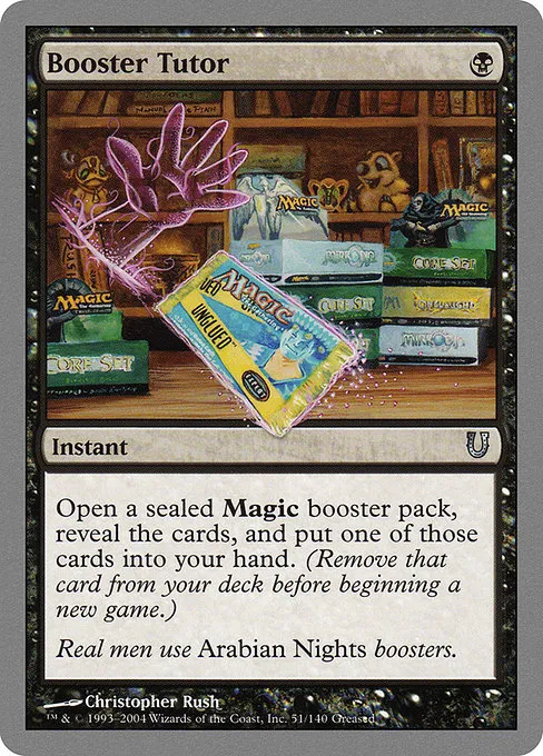 Booster Tutor · Unhinged 51/168