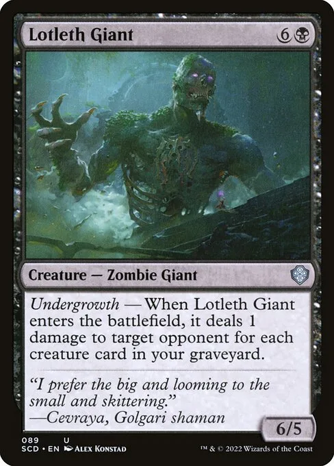 Lotleth Giant · Starter Commander Decks 89/352