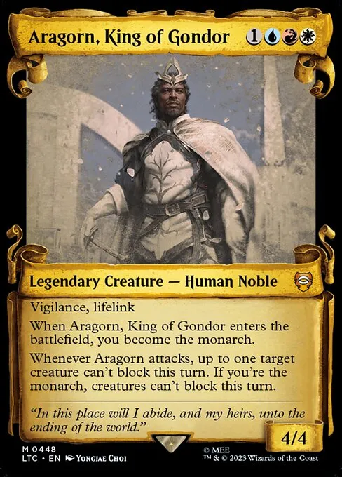 Aragorn, King of Gondor · Tales of Middle-earth Commander 448/591