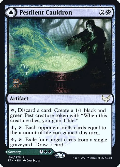 Pestilent Cauldron // Restorative Burst · Strixhaven: School of Mages Promos 154s/164