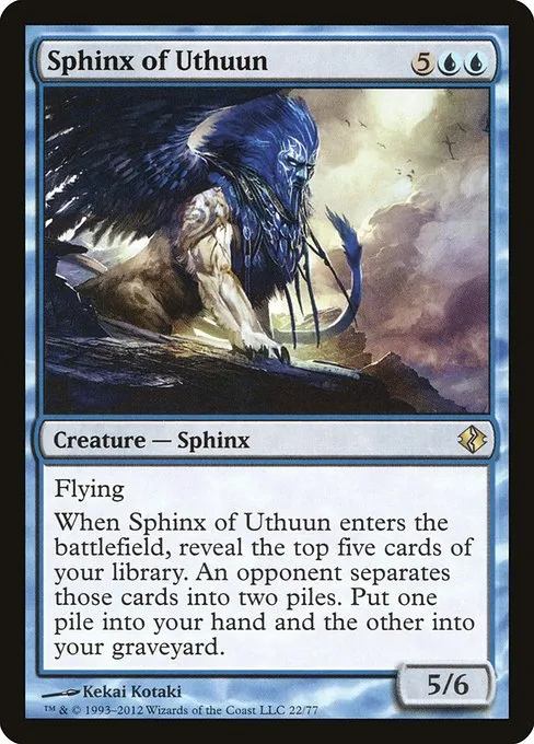 Sphinx of Uthuun · Duel Decks: Venser vs. Koth 22/77