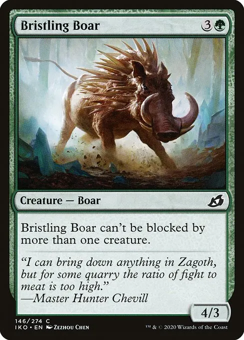 Bristling Boar · Ikoria: Lair of Behemoths 146/390