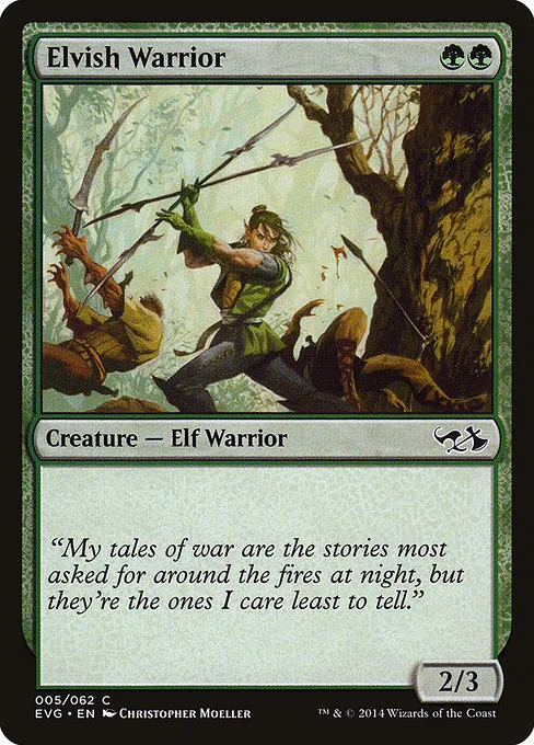 Elvish Warrior · Duel Decks Anthology: Elves vs. Goblins 5/62