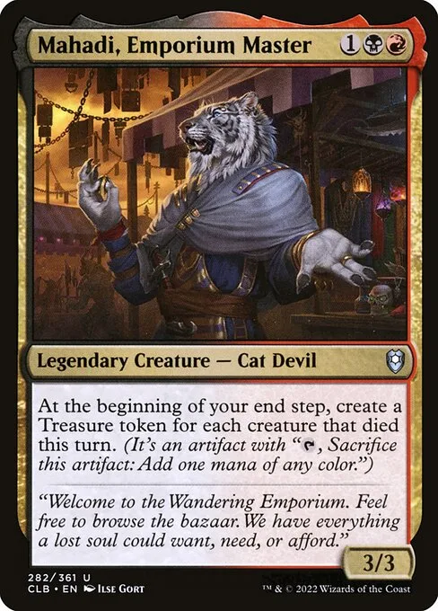 Mahadi, Emporium Master · Commander Legends: Battle for Baldur's Gate 282/936