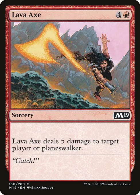 Lava Axe · Core Set 2019 150/314