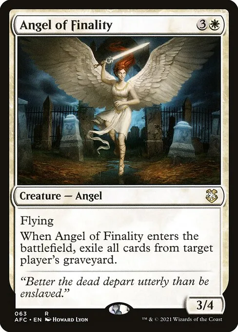 Angel of Finality · Forgotten Realms Commander 63/331