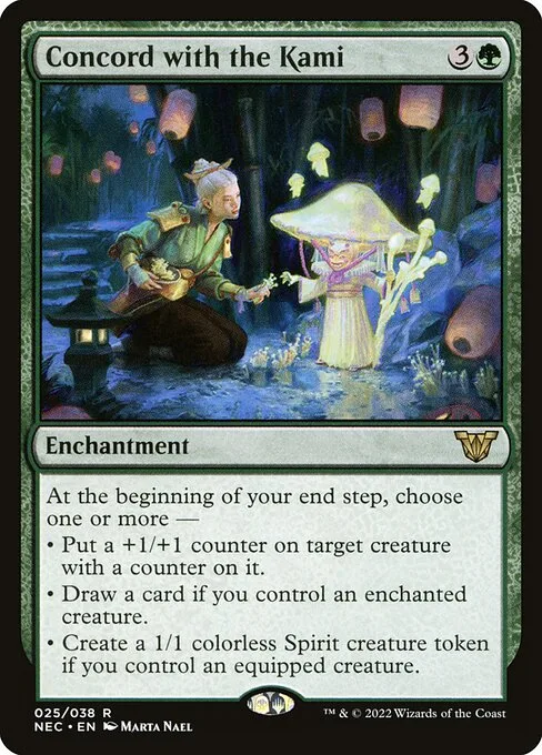 Concord with the Kami · Neon Dynasty Commander 25/179