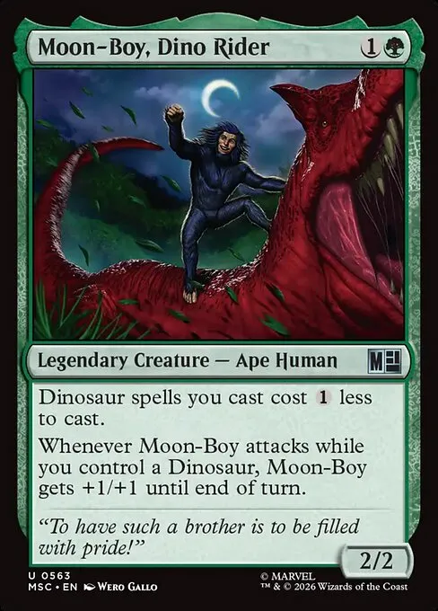 Moon-Boy, Dino Rider · Marvel Super Heroes Commander 563/9
