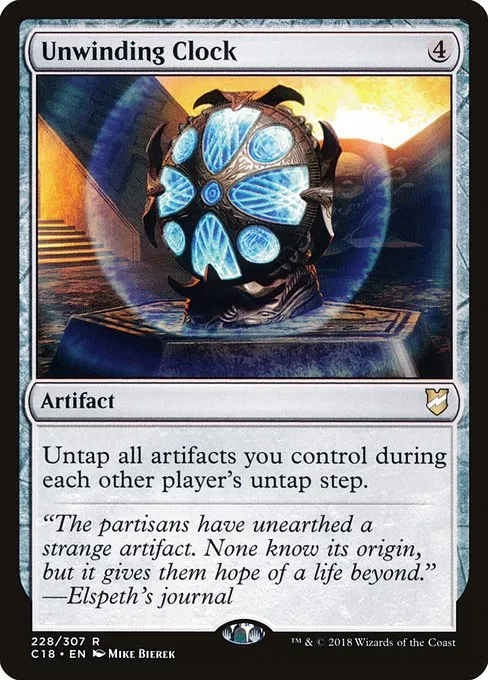 Unwinding Clock · Commander 2018 228/307