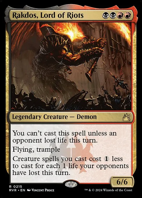 Rakdos, Lord of Riots · Ravnica Remastered 215/531