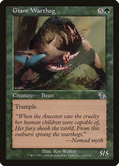 Giant Warthog · Judgment 118/143
