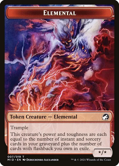 Elemental · Innistrad: Midnight Hunt Tokens 7/19