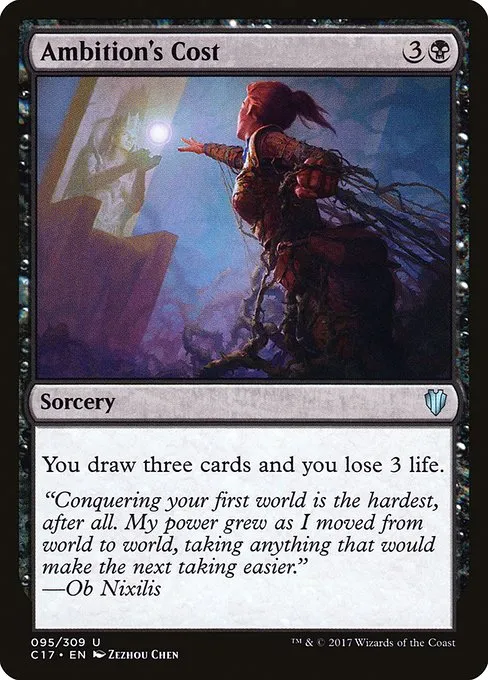 Ambition's Cost · Commander 2017 95/309