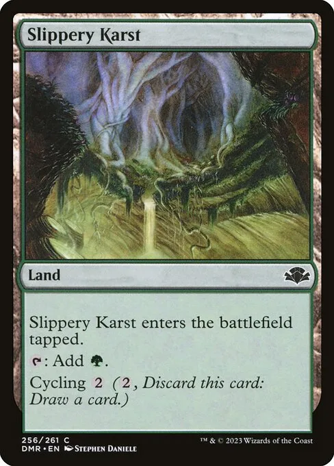 Slippery Karst · Dominaria Remastered 256/457