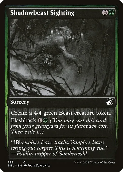 Shadowbeast Sighting · Innistrad: Double Feature 198/535