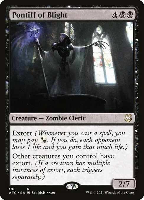 Pontiff of Blight · Forgotten Realms Commander 108/331