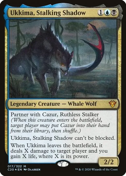 Ukkima, Stalking Shadow · Commander 2020 17/322