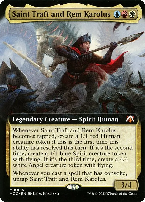 Saint Traft and Rem Karolus · March of the Machine Commander 95/450