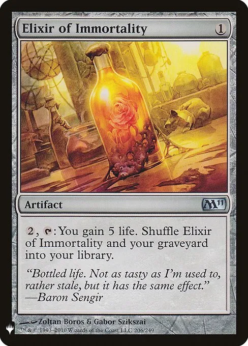 Elixir of Immortality · The List M11-206/5050