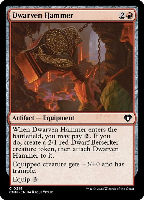Dwarven Hammer · Commander Masters 219/1067