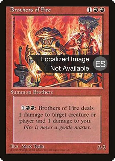 Brothers of Fire · Fourth Edition Foreign Black Border 179/378