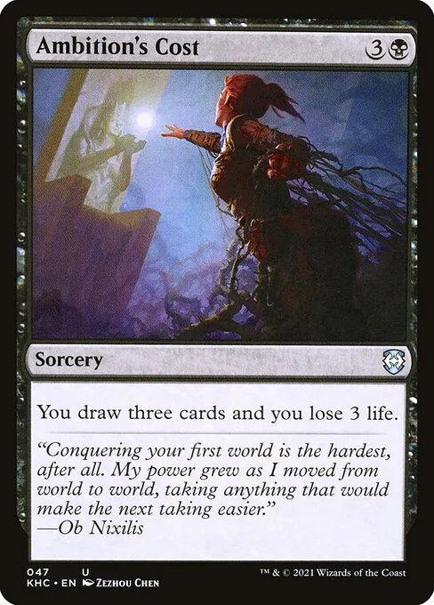 Ambition's Cost · Kaldheim Commander 47/119