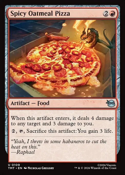 Spicy Oatmeal Pizza · Teenage Mutant Ninja Turtles 109/320