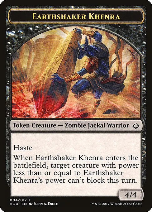 Earthshaker Khenra · Hour of Devastation Tokens 4/13