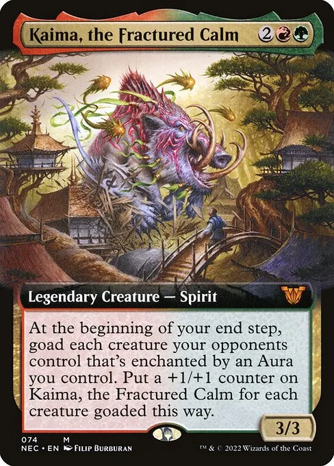 Kaima, the Fractured Calm · Neon Dynasty Commander 74/179