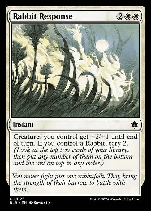 Rabbit Response · Bloomburrow 26/398