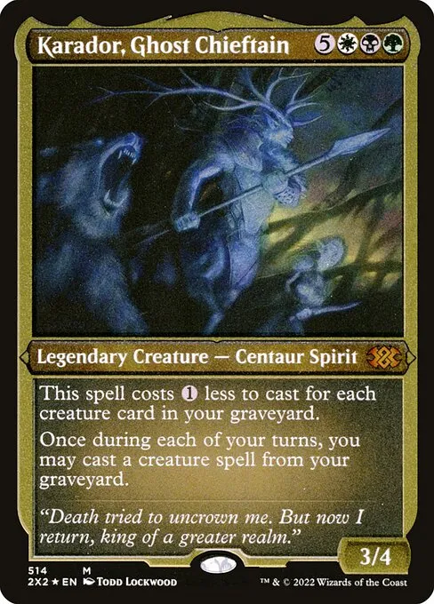 Karador, Ghost Chieftain · Double Masters 2022 514/579